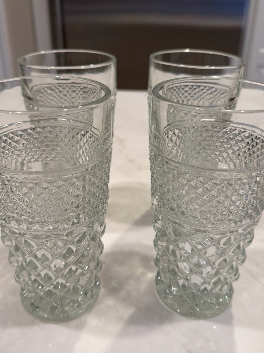 Vintage Anchor Hocking Wexford Iced Tea Glasses 6.5 in Set of 4 New in Box